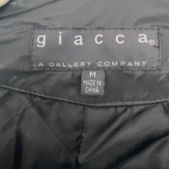 Black Vinyl M Women’s Raincoat - Picture 3 of 4